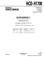 Предварительный просмотр 58 страницы Sony HCD-H1700 Service Manual