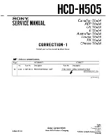 Предварительный просмотр 57 страницы Sony HCD-H505 Service Manual