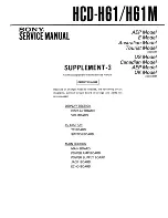 Предварительный просмотр 76 страницы Sony HCD-H61 Service Manual