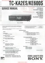 Preview for 1 page of Sony HCD-H650 Service Manual