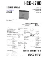 Preview for 1 page of Sony HCD-L7HD Service Manual