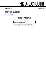 Preview for 75 page of Sony HCD-LX10000 - Cd Deck/receiver For High Power Mini Hi-fi System Service Manual