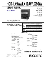 Sony HCD-LX10AV Service Manual preview