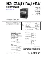 Предварительный просмотр 1 страницы Sony HCD-LX10AV Service Manual