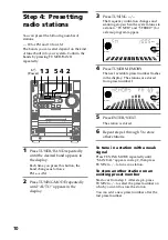 Preview for 10 page of Sony HCD-LX90AV - Compact Hi-fi Stereo System Operating Instructions Manual