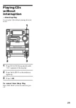 Предварительный просмотр 25 страницы Sony HCD-LX90AV - Compact Hi-fi Stereo System Operating Instructions Manual