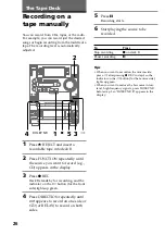 Preview for 26 page of Sony HCD-LX90AV - Compact Hi-fi Stereo System Operating Instructions Manual