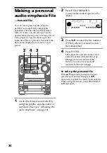 Предварительный просмотр 34 страницы Sony HCD-LX90AV - Compact Hi-fi Stereo System Operating Instructions Manual