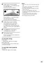 Preview for 43 page of Sony HCD-LX90AV - Compact Hi-fi Stereo System Operating Instructions Manual