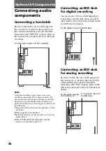 Preview for 44 page of Sony HCD-LX90AV - Compact Hi-fi Stereo System Operating Instructions Manual