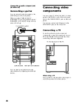 Preview for 46 page of Sony HCD-LX90AV - Compact Hi-fi Stereo System Operating Instructions Manual