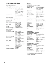 Preview for 56 page of Sony HCD-LX90AV - Compact Hi-fi Stereo System Operating Instructions Manual