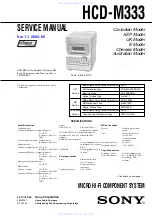 Preview for 1 page of Sony HCD-M333 Service Manual