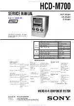 Sony hcd-m700 Service Manual preview