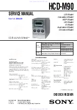Sony HCD-M90 Service Manual preview