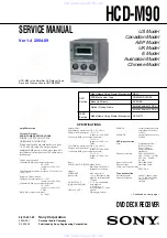 Sony HCD-M90 Service Manual предпросмотр