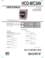 Sony HCD-MC3AV Service Manual preview