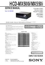 Sony HCD-MX500i Service Manual предпросмотр