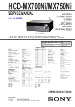 Sony HCD-MX700Ni Service Manual предпросмотр