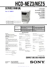 Sony HCD-NEZ3 Service Manual предпросмотр