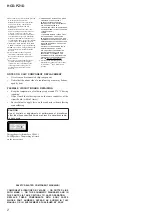 Предварительный просмотр 2 страницы Sony HCD-PZ1D Service Manual