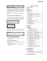 Preview for 3 page of Sony HCD-RG221 Service Manual