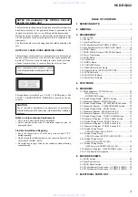 Preview for 3 page of Sony HCD-RG222 Service Manual