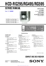 Preview for 1 page of Sony HCD-RG295 Servise Manual