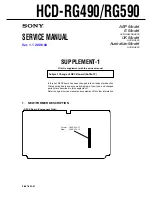 Preview for 109 page of Sony HCD-RG490; HCD-RG590 Service Manual