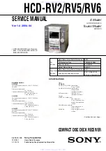 Preview for 1 page of Sony HCD-RV2 Service Manual