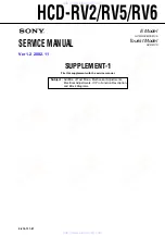 Предварительный просмотр 85 страницы Sony HCD-RV2 Service Manual