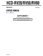 Предварительный просмотр 73 страницы Sony HCD-RV20 Service Manual