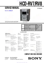 Preview for 1 page of Sony HCD-RV7 Service Manual