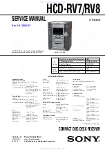 Предварительный просмотр 1 страницы Sony HCD-RV7 Service Manual