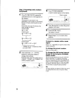 Предварительный просмотр 8 страницы Sony HCD-RX66 - Component For Mhcrx66 Operating Instructions Manual