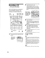 Предварительный просмотр 14 страницы Sony HCD-RX66 - Component For Mhcrx66 Operating Instructions Manual