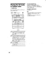 Предварительный просмотр 22 страницы Sony HCD-RX66 - Component For Mhcrx66 Operating Instructions Manual