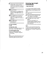 Предварительный просмотр 27 страницы Sony HCD-RX66 - Component For Mhcrx66 Operating Instructions Manual