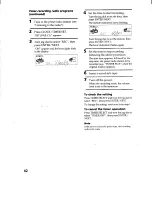 Предварительный просмотр 42 страницы Sony HCD-RX66 - Component For Mhcrx66 Operating Instructions Manual