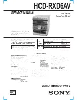 Sony HCD-RXD6AV Service Manual preview