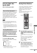 Preview for 61 page of Sony HCD-S500 Operating Instructions Manual