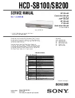 Preview for 1 page of Sony HCD-SB100 Service Manual