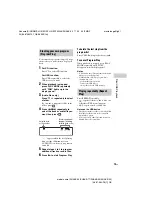 Предварительный просмотр 19 страницы Sony HCD-SHAKE33 Operating Instructions Manual