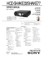 Preview for 1 page of Sony HCD-SHAKE33 Service Manual