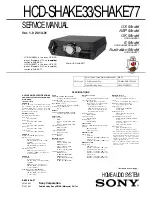 Sony HCD-SHAKE33 Service Manual preview