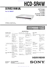 Sony HCD-SR4W Service Manual preview