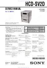 Sony HCD-SV2D Service Manual preview