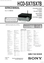 Preview for 1 page of Sony HCD-SX7 Service Manual