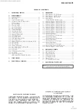 Preview for 3 page of Sony HCD-SX7 Service Manual