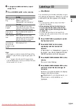 Preview for 11 page of Sony hcd-tb20 Operating Instructions Manual